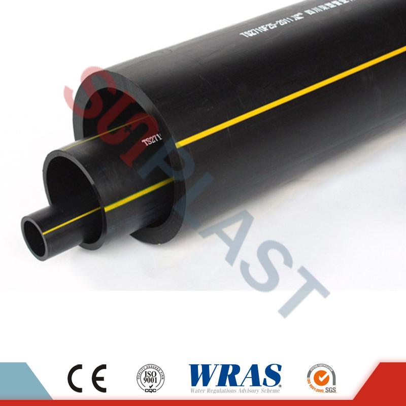 HDPE Pipe Poly Pipe باللون الأصفر للغاز الخارجي